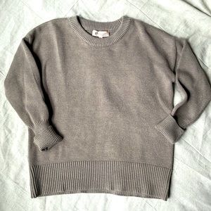 Taupe crew neck sweater